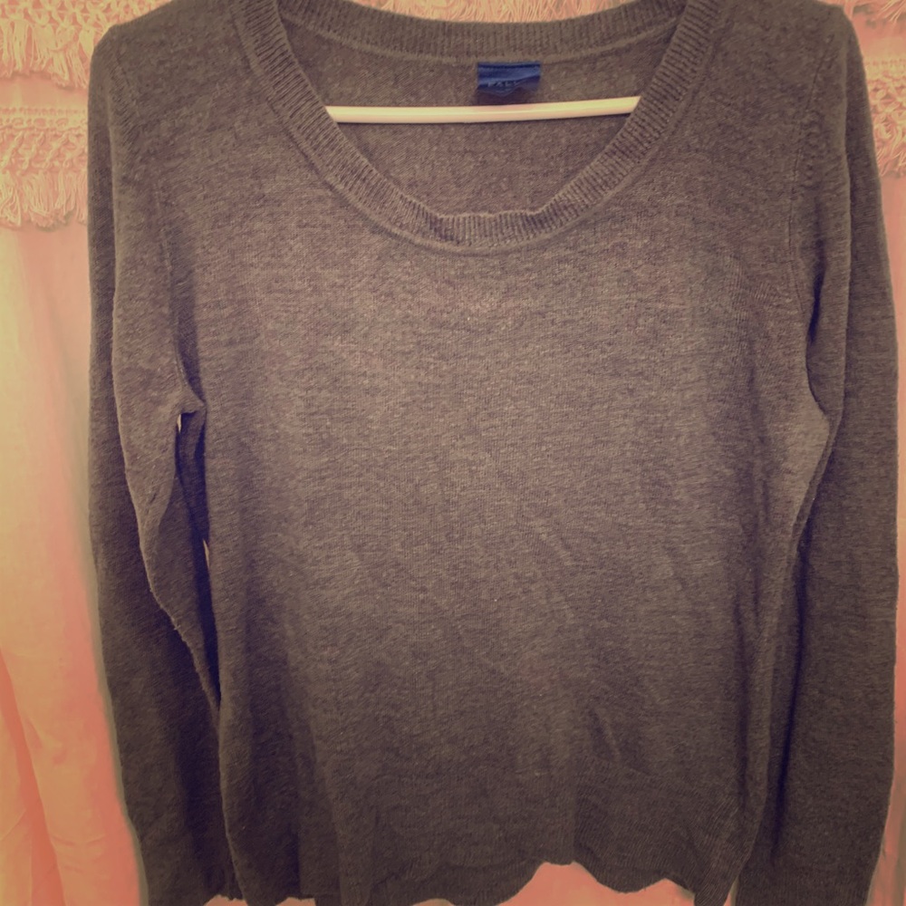 Soft gray sweater